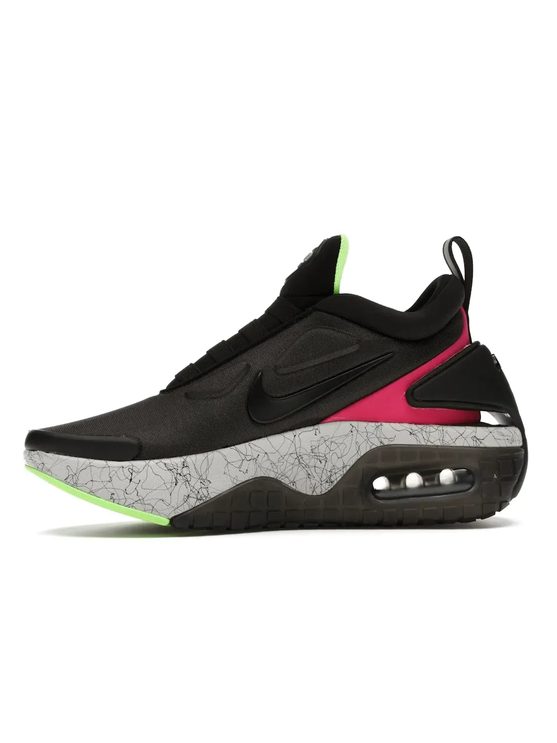 Мужские кроссовки Lifestyle Nike Adapt Auto Max Nike — изображение 3 из 4, черный/-зеленый-серый