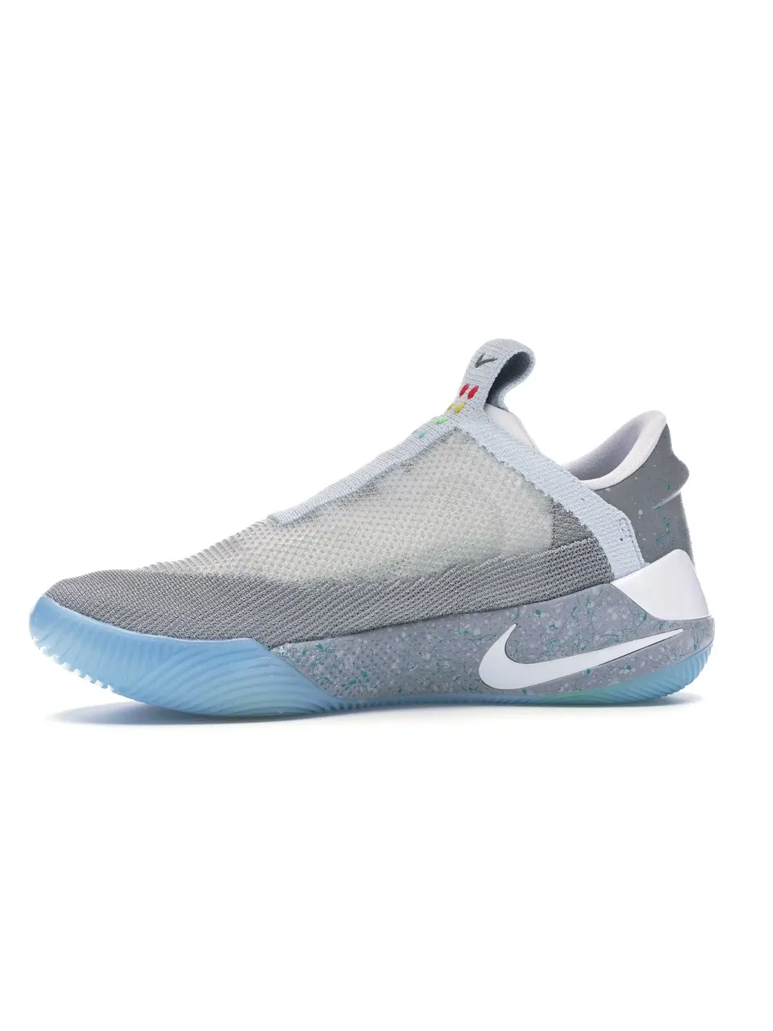 Мужские кроссовки с технологией автоматической шнуровки Nike Adapt BB — изображение 3 из 4, серый/серебристый