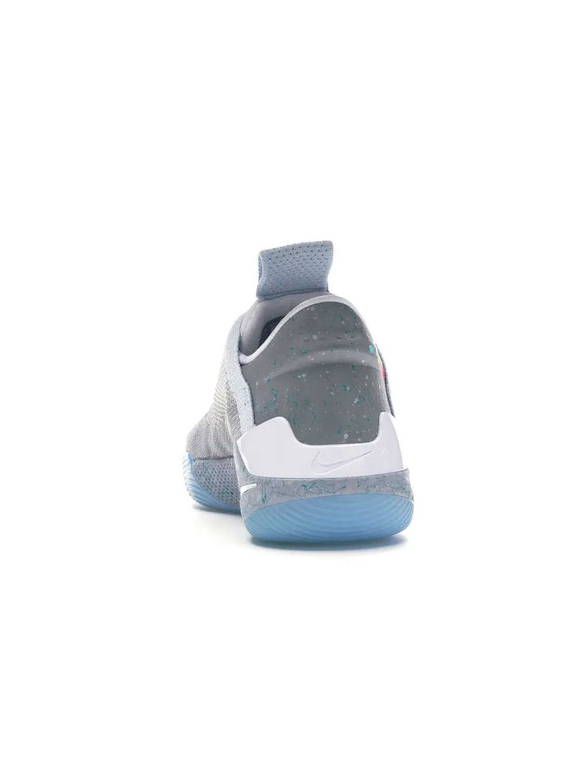 Мужские кроссовки с технологией автоматической шнуровки Nike Adapt BB — изображение 4 из 4, серый/серебристый