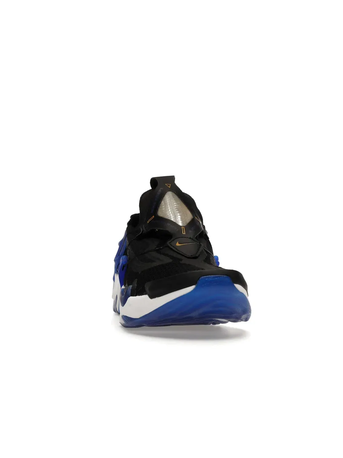 Мужские кроссовки Lifestyle с технологией адаптивной шнуровки Nike Adapt Huarache — изображение 2 из 4, черный/синий--белый