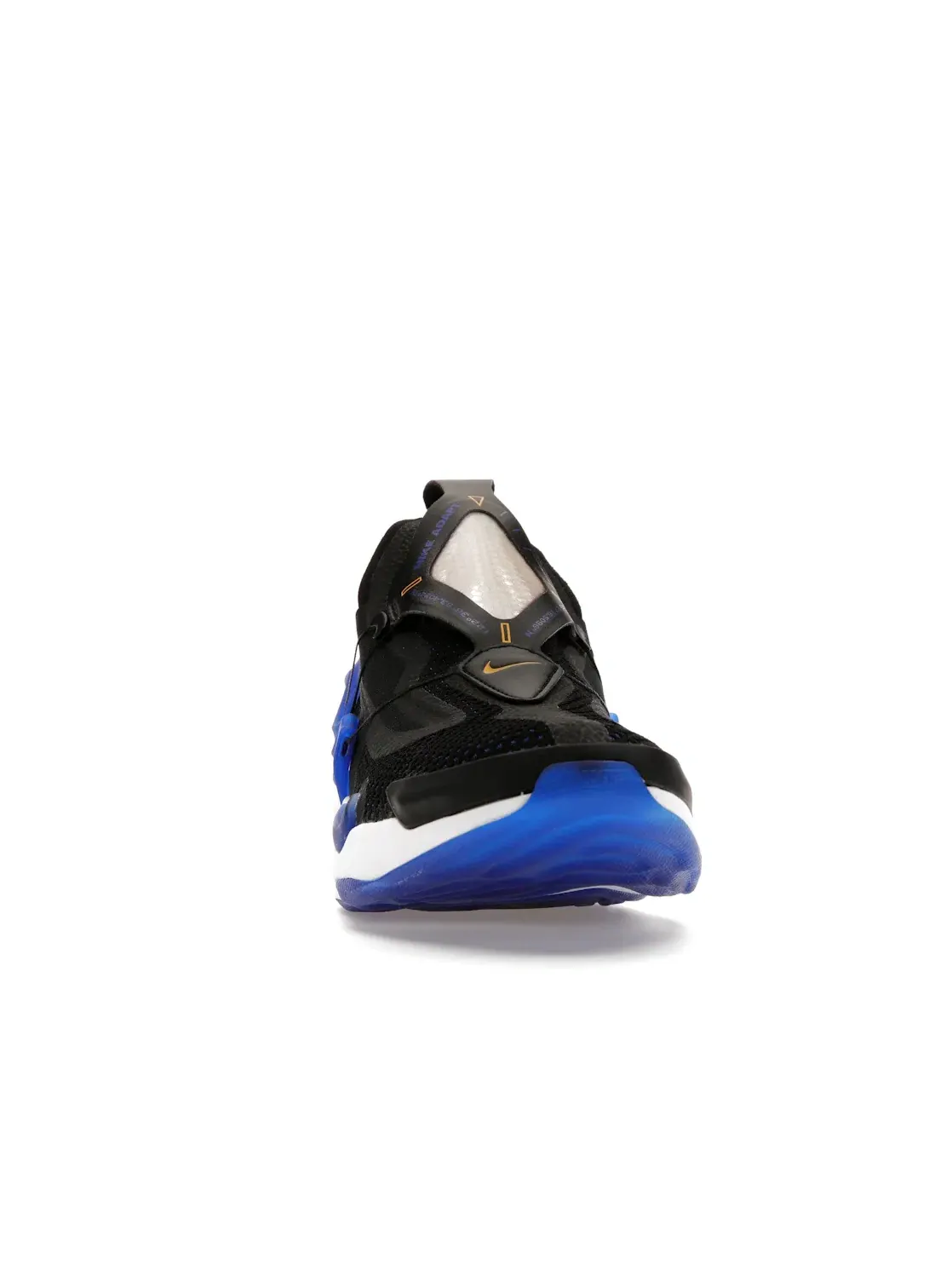 Мужские кроссовки с системой адаптивной шнуровки Nike Adapt Huarache — изображение 2 из 4, черный/синий--белый