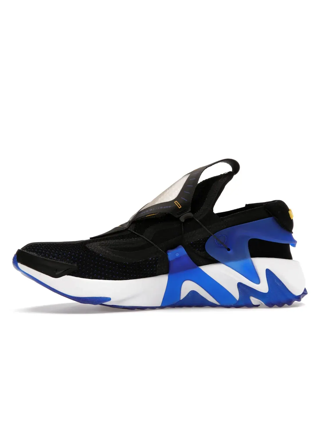 Мужские кроссовки с системой адаптивной шнуровки Nike Adapt Huarache — изображение 3 из 4, черный/синий--белый