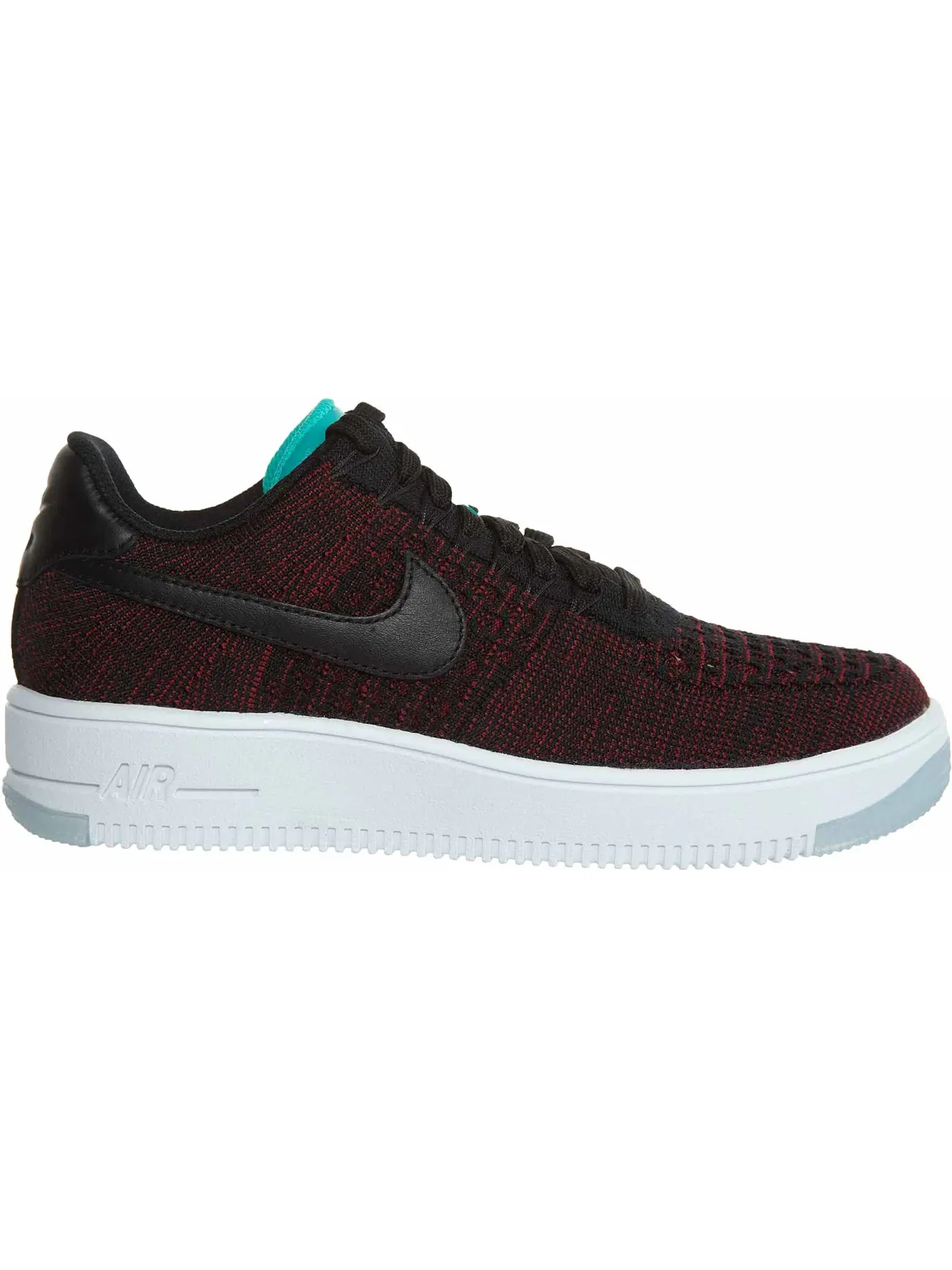 Женские кроссовки Nike Af1 Flyknit Low — изображение 1 из 1, черный/черный/красный