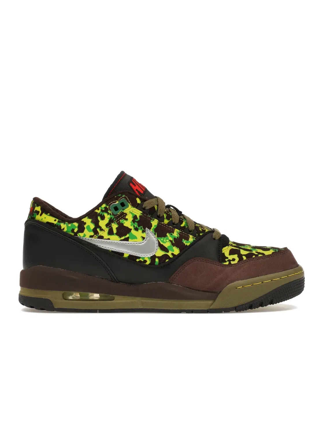 Мужские кроссовки Lifestyle Nike Air Assault Low PRM Nike, Dark Cinder/Metallic Cinder/Bright Cactus — изображение 1 из 4