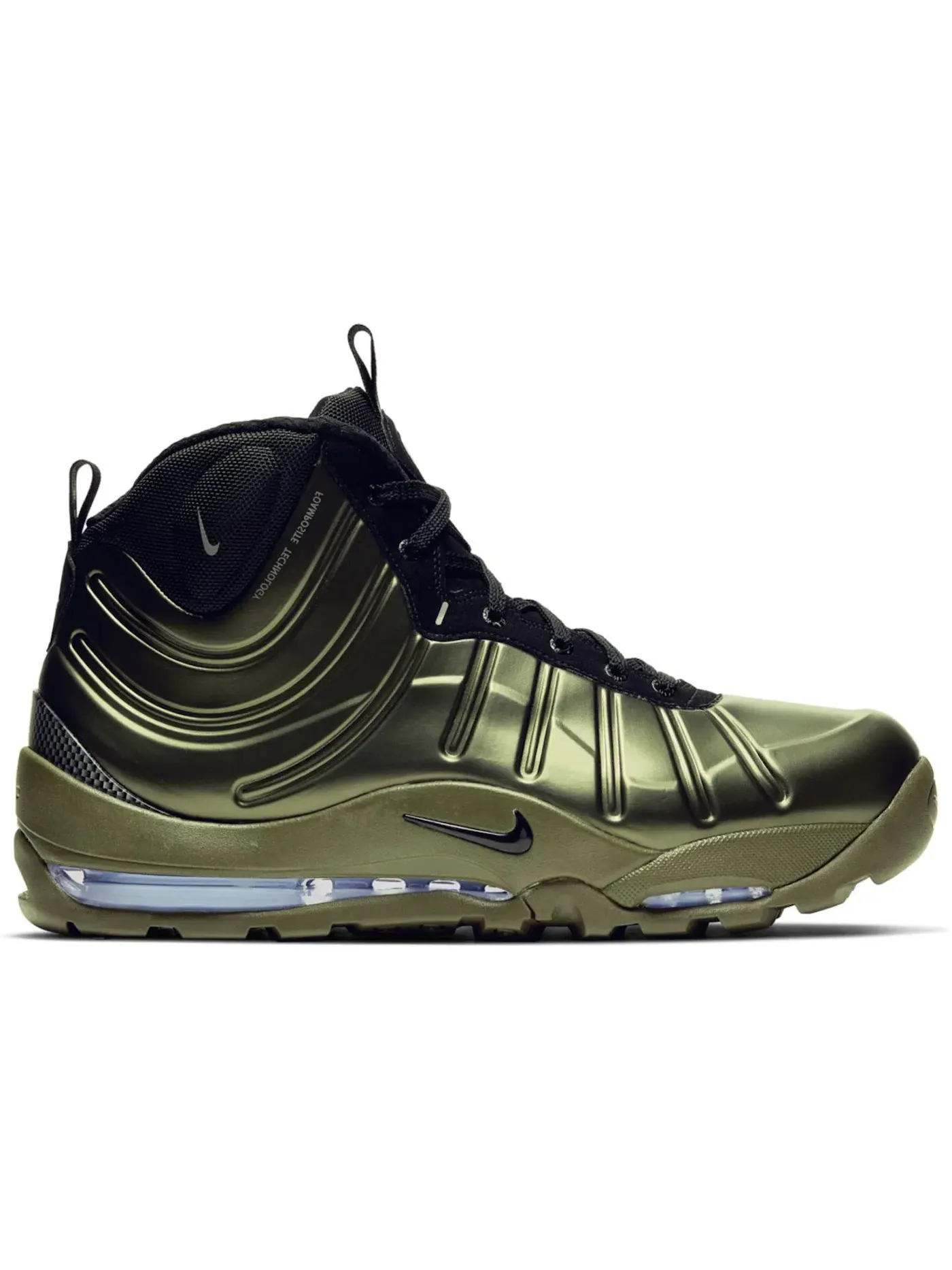 Мужские кроссовки Lifestyle Nike Air Bakin Posite — изображение 1 из 1, оливковый/черный