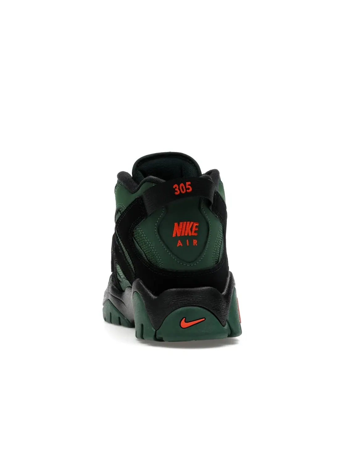 Мужские кроссовки с контрастным дизайном Nike Air Barrage Mid — изображение 4 из 4, зеленый/оранжевый-черный