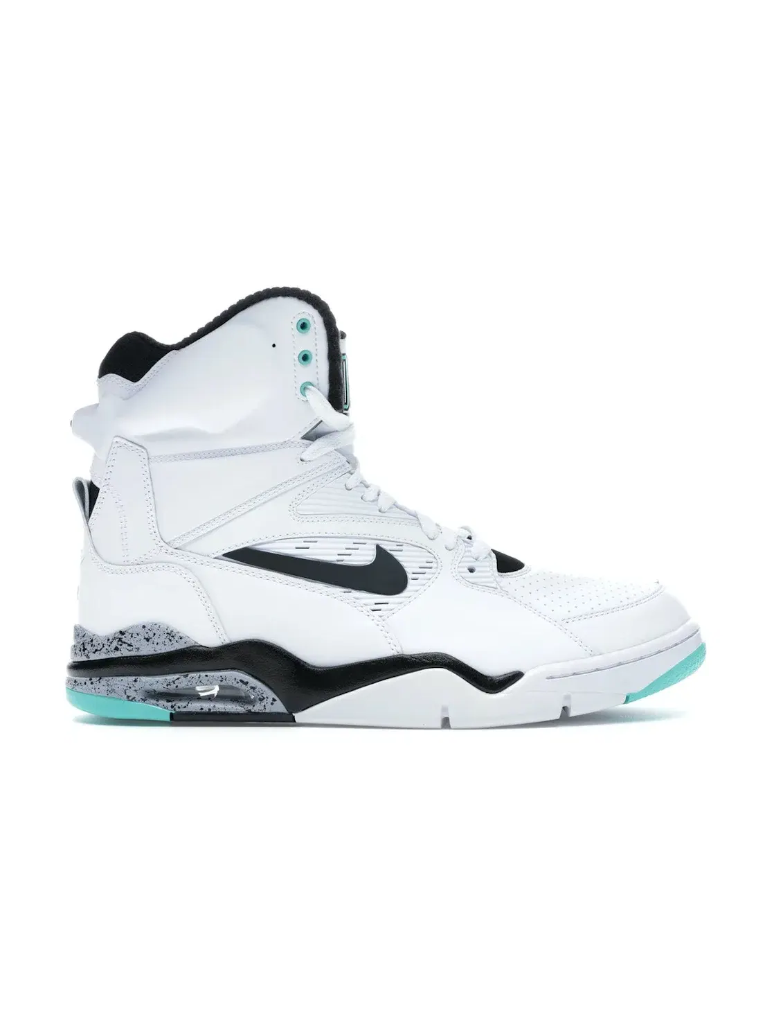 Мужские кроссовки высокие с насосом Nike Air Command Force — изображение 1 из 3, белый/черный-серый