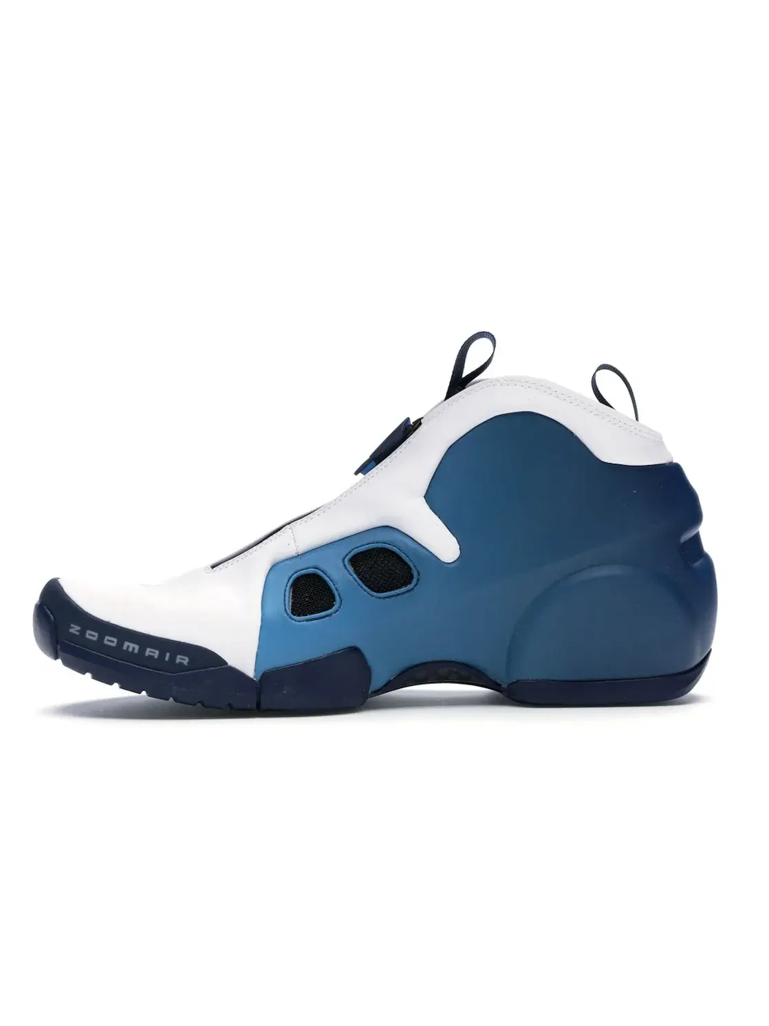 Мужские кроссовки с молнией Nike Air Flightposite 2 — изображение 3 из 4, белый/темно-синий