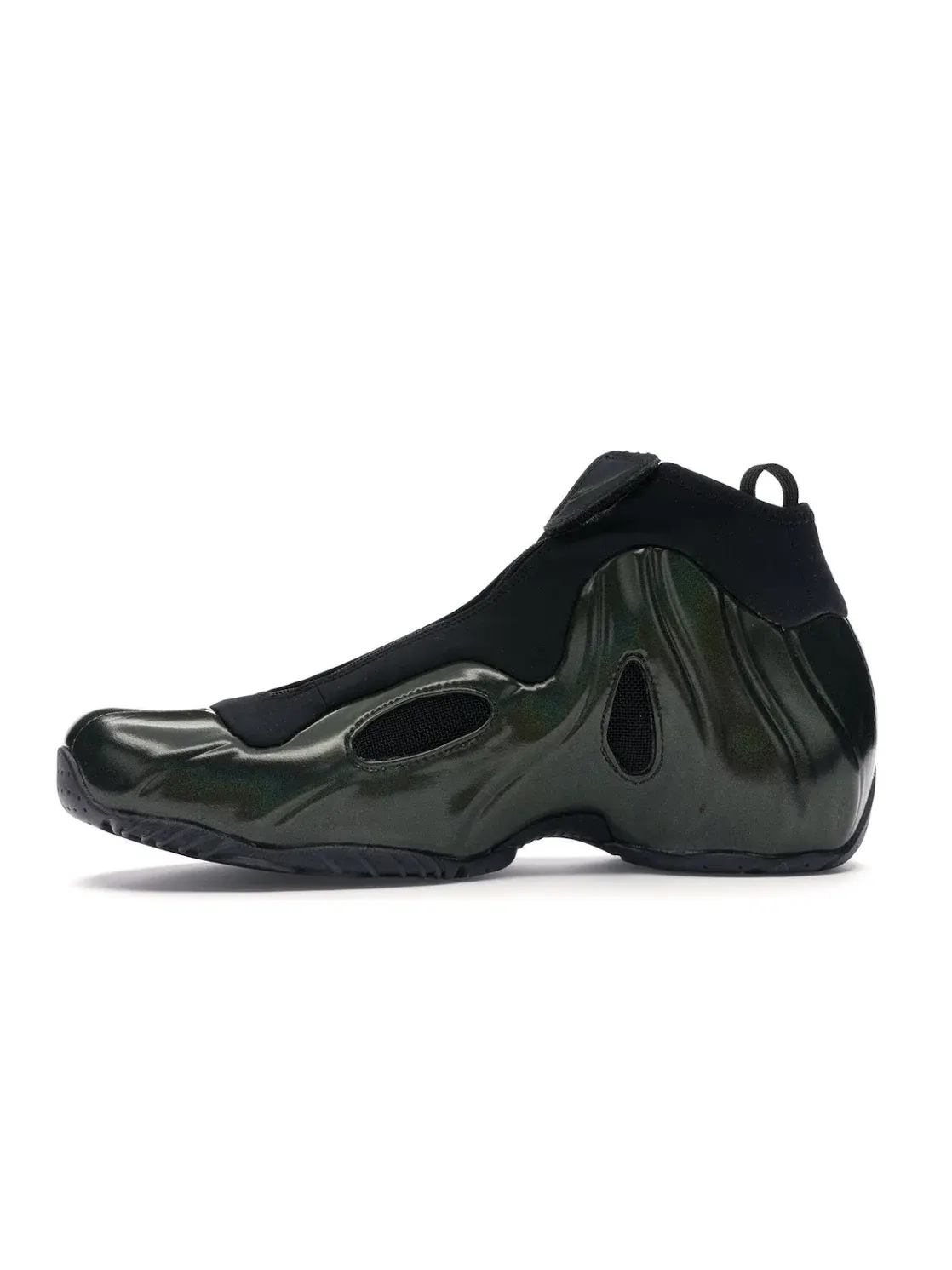 Мужские кроссовки с неоновым покрытием Nike Air Flightposite One — изображение 3 из 4, зеленый/черный-черный