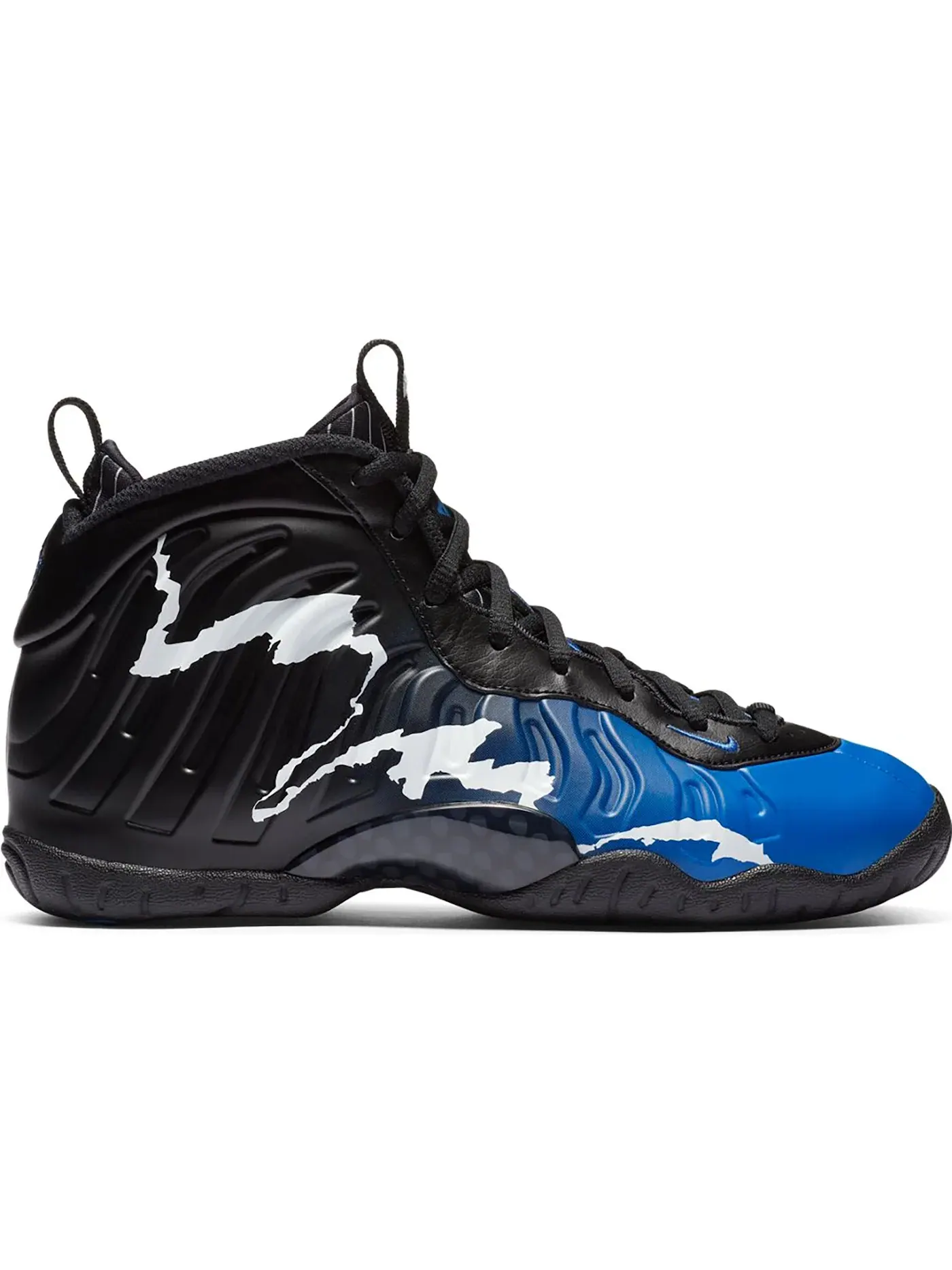 Детские кроссовки Lifestyle с принтом Nike Air Foamposite One — изображение 1 из 1, черный/-белый-зеленый