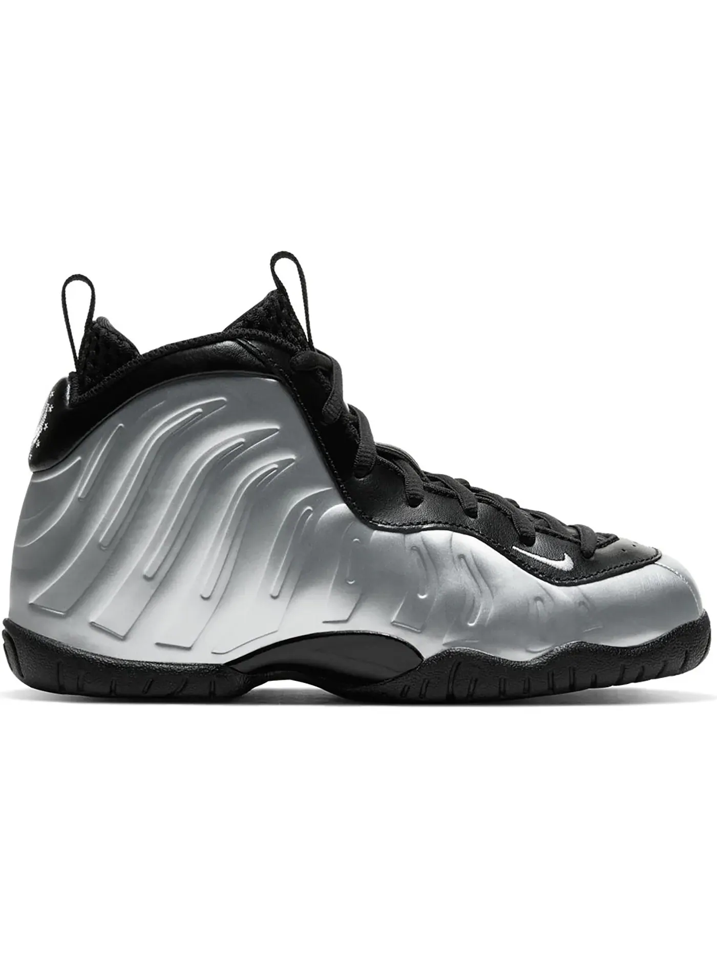 Детские кроссовки Lifestyle Nike Air Foamposite One Chrome Black — изображение 1 из 1, белый-черный