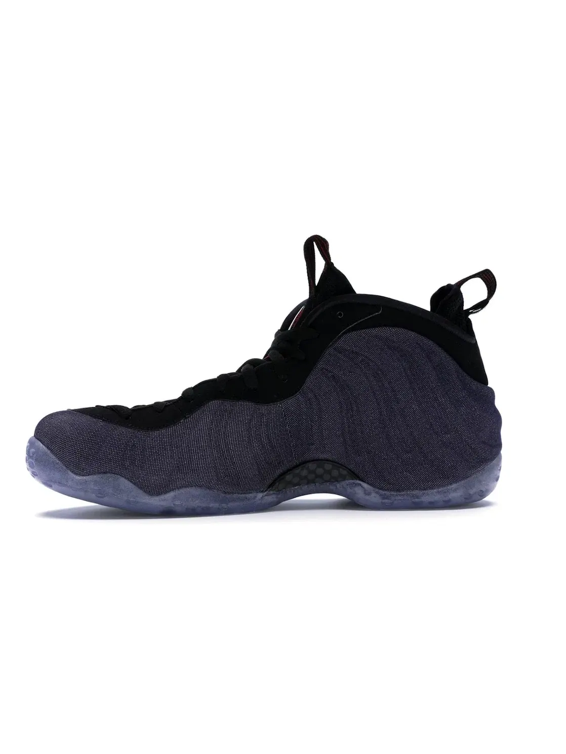 Мужские кроссовки с джинсовым верхом Nike Air Foamposite One — изображение 3 из 4, черный-красный