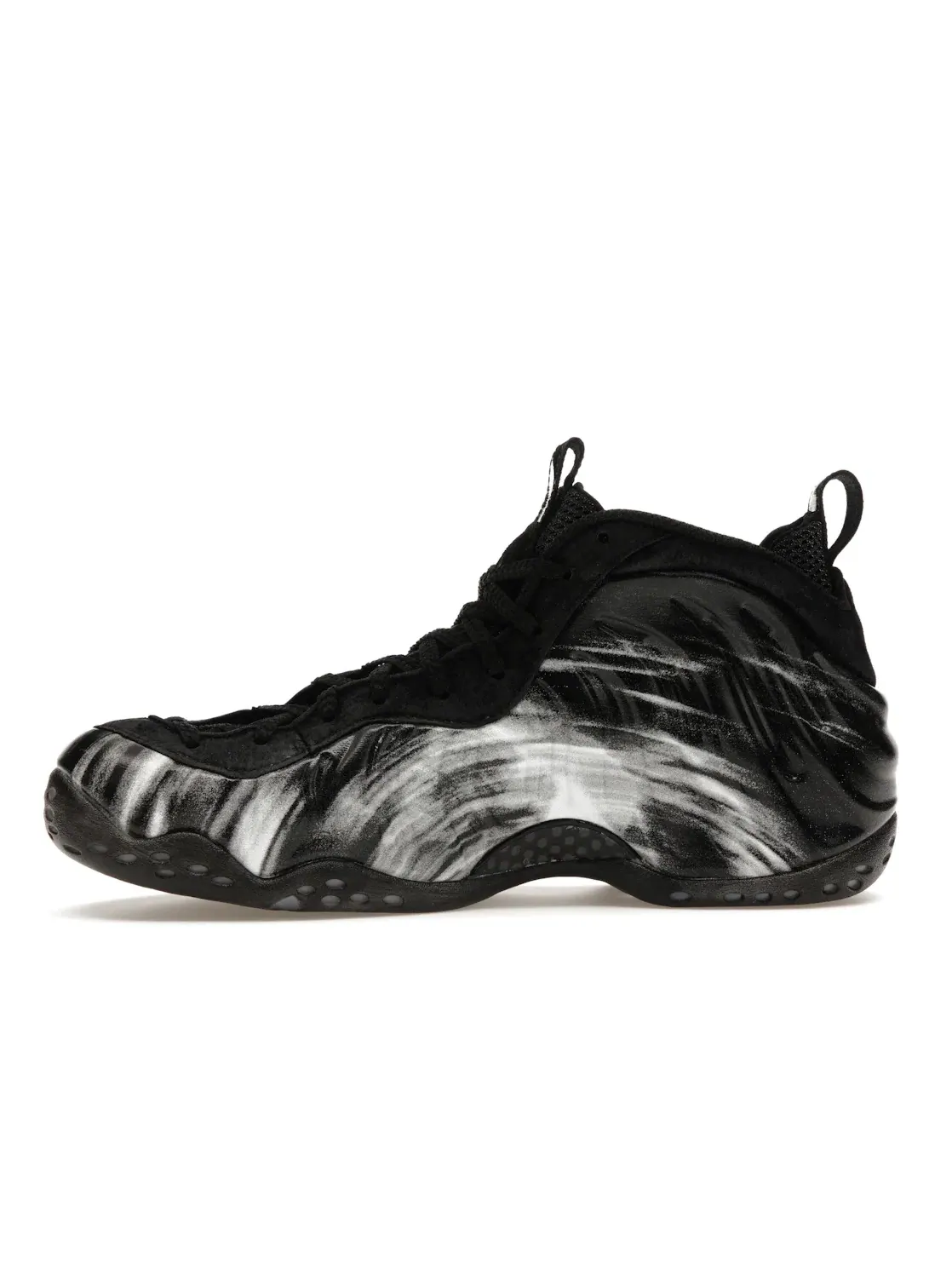 Мужские кроссовки с двухцветным дизайном Nike Air Foamposite One Nike — изображение 3 из 4, черный/белый/черный