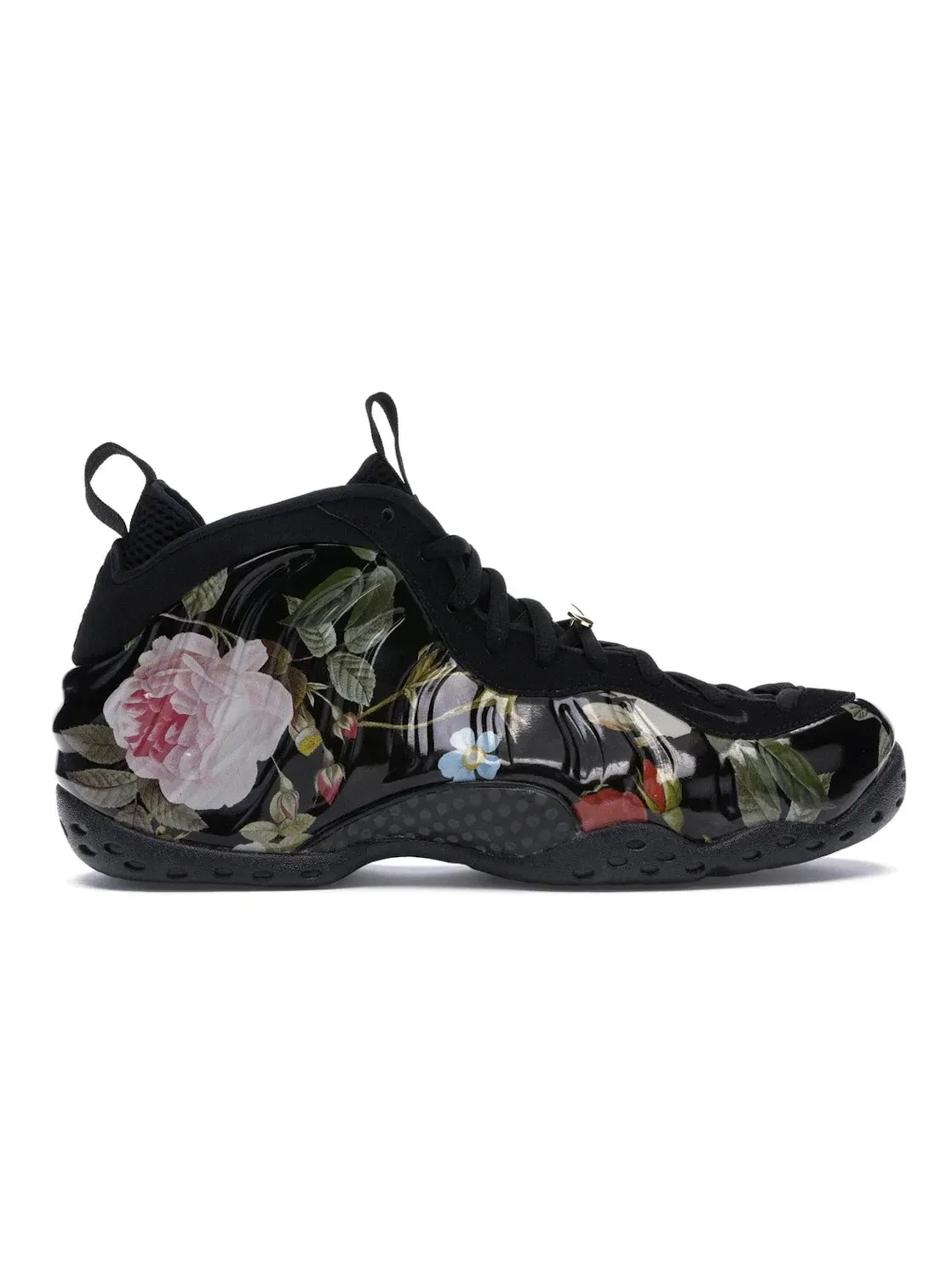 Мужские кроссовки Lifestyle с цветочным принтом Nike Air Foamposite One — изображение 1 из 4, черный/черный-белый