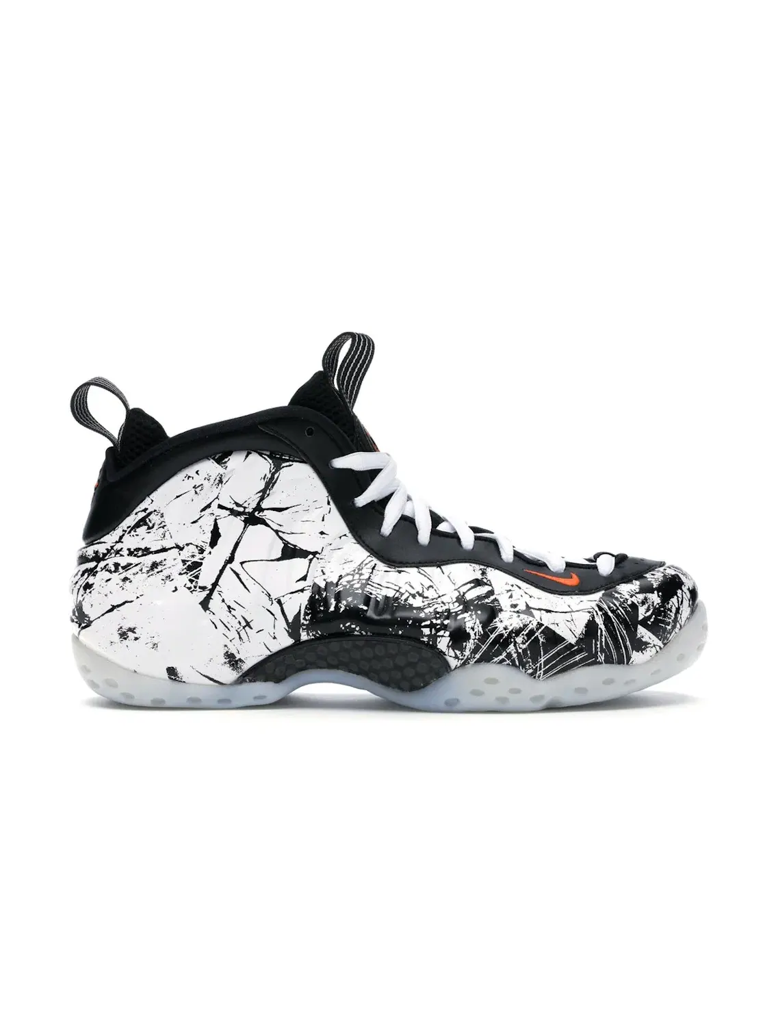 Мужские кроссовки с принтом Nike Air Foamposite One Nike — изображение 1 из 4, черный/белый-оранжевый