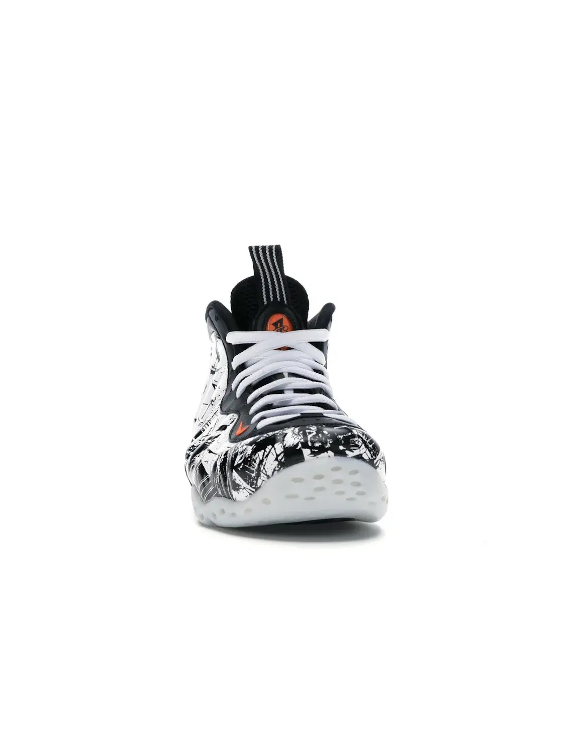 Мужские кроссовки с принтом Nike Air Foamposite One Nike — изображение 2 из 4, черный/белый-оранжевый