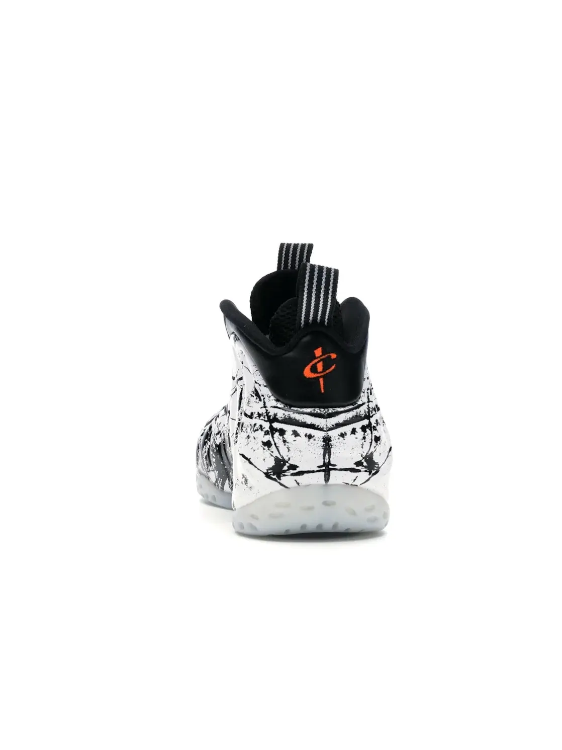 Мужские кроссовки с принтом Nike Air Foamposite One Nike — изображение 4 из 4, черный/белый-оранжевый