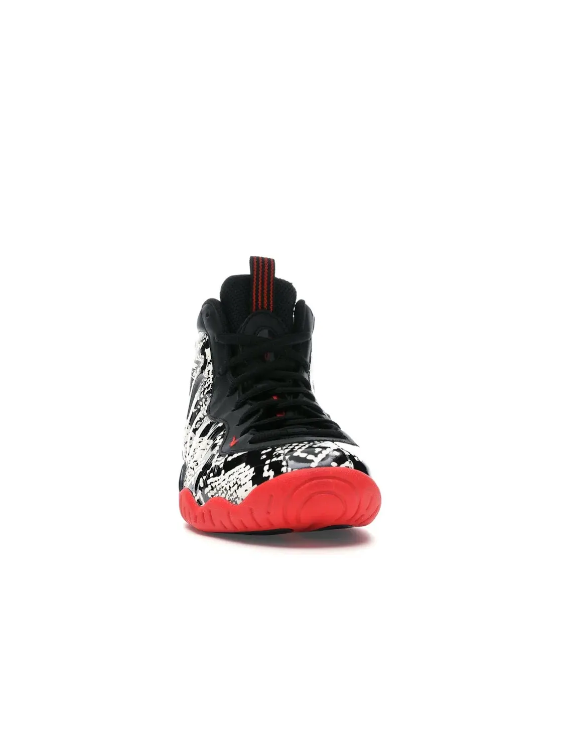 Детские кроссовки с змеиным принтом Nike Air Foamposite One — изображение 2 из 4, красный-черный