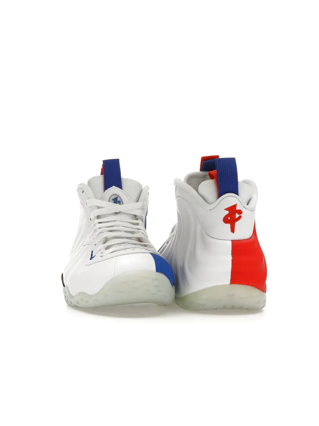 Женские кроссовки на Foamposite подошве Nike Air Foamposite One — изображение 2 из 4, белый/белый--красный