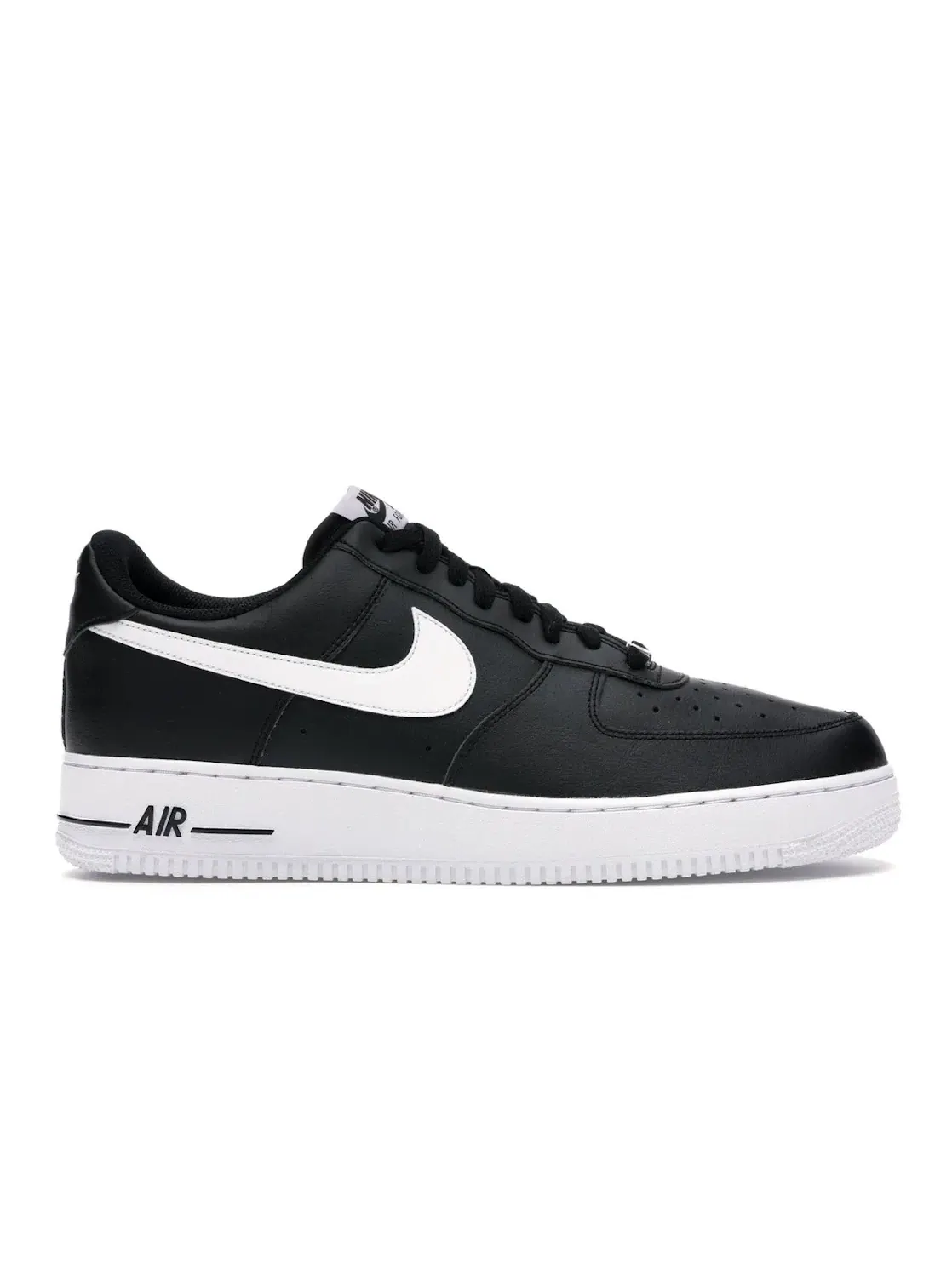 Мужские кроссовки кожаные Nike Air Force 1 Low '07 Nike — изображение 1 из 4, черный/белый