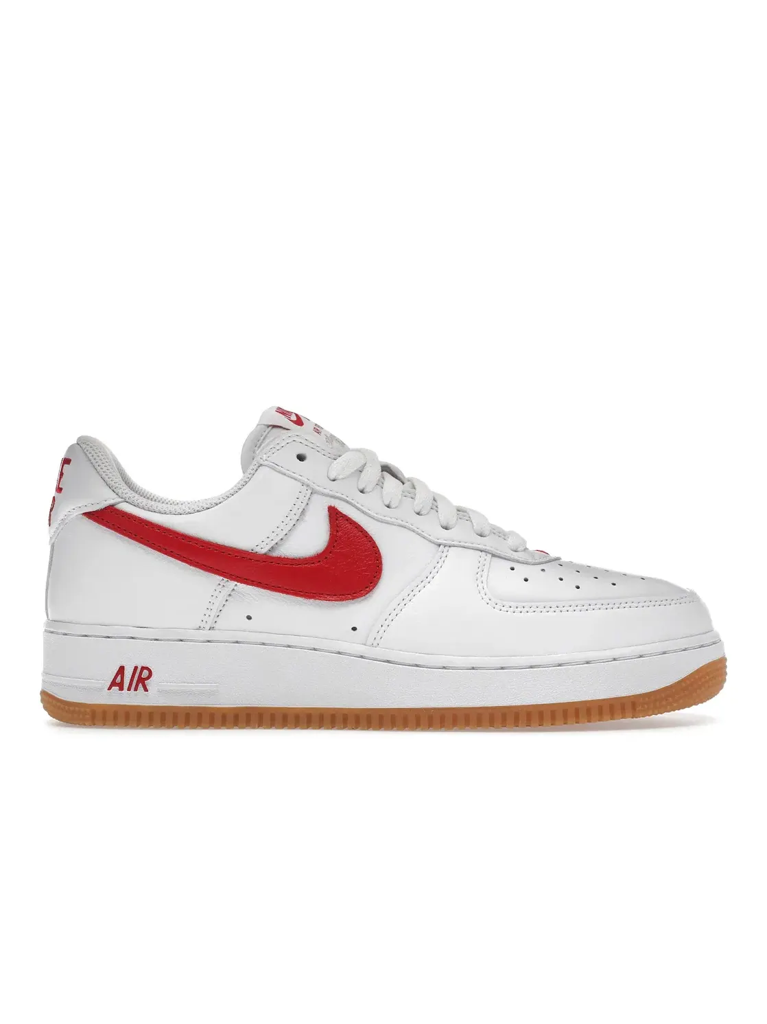 Мужские кроссовки с кожаным верхом Nike Air Force 1 '07 Low — изображение 1 из 4, белый/красный/желтый