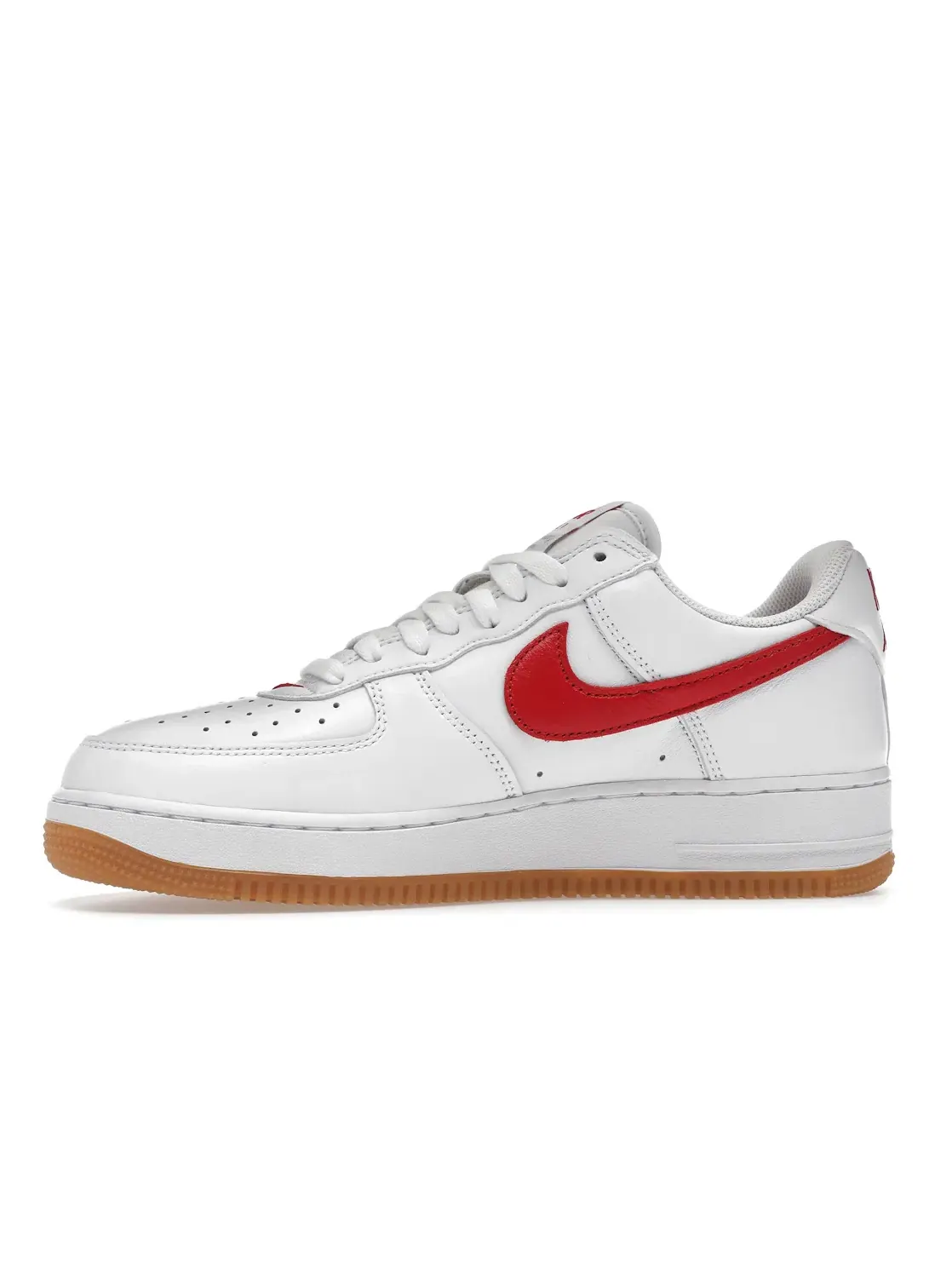Мужские кроссовки с кожаным верхом Nike Air Force 1 '07 Low — изображение 3 из 4, белый/красный/желтый