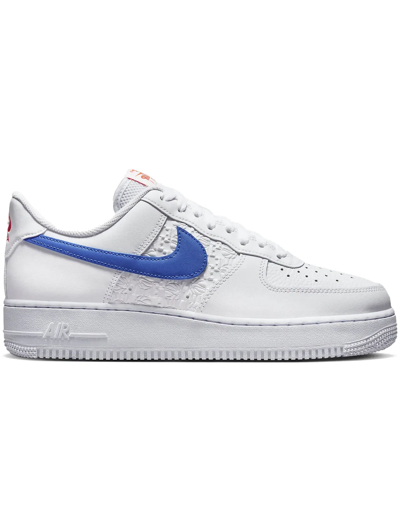 Мужские кроссовки с принтом Nike Air Force 1 '07 Low Nike — изображение 1 из 1, белый/яркий/синий