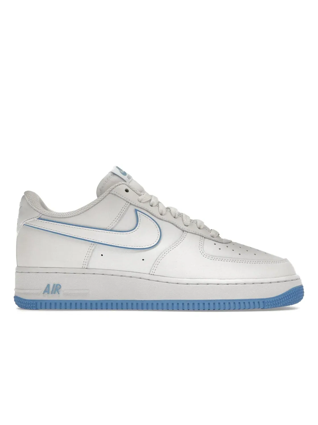 Мужские кроссовки Lifestyle с контрастными вставками Nike Air Force 1 '07 Low — изображение 1 из 4, белый/синий/белый