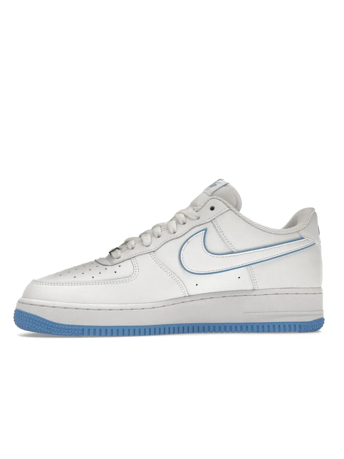 Мужские кроссовки Lifestyle с контрастными вставками Nike Air Force 1 '07 Low — изображение 3 из 4, белый/синий/белый