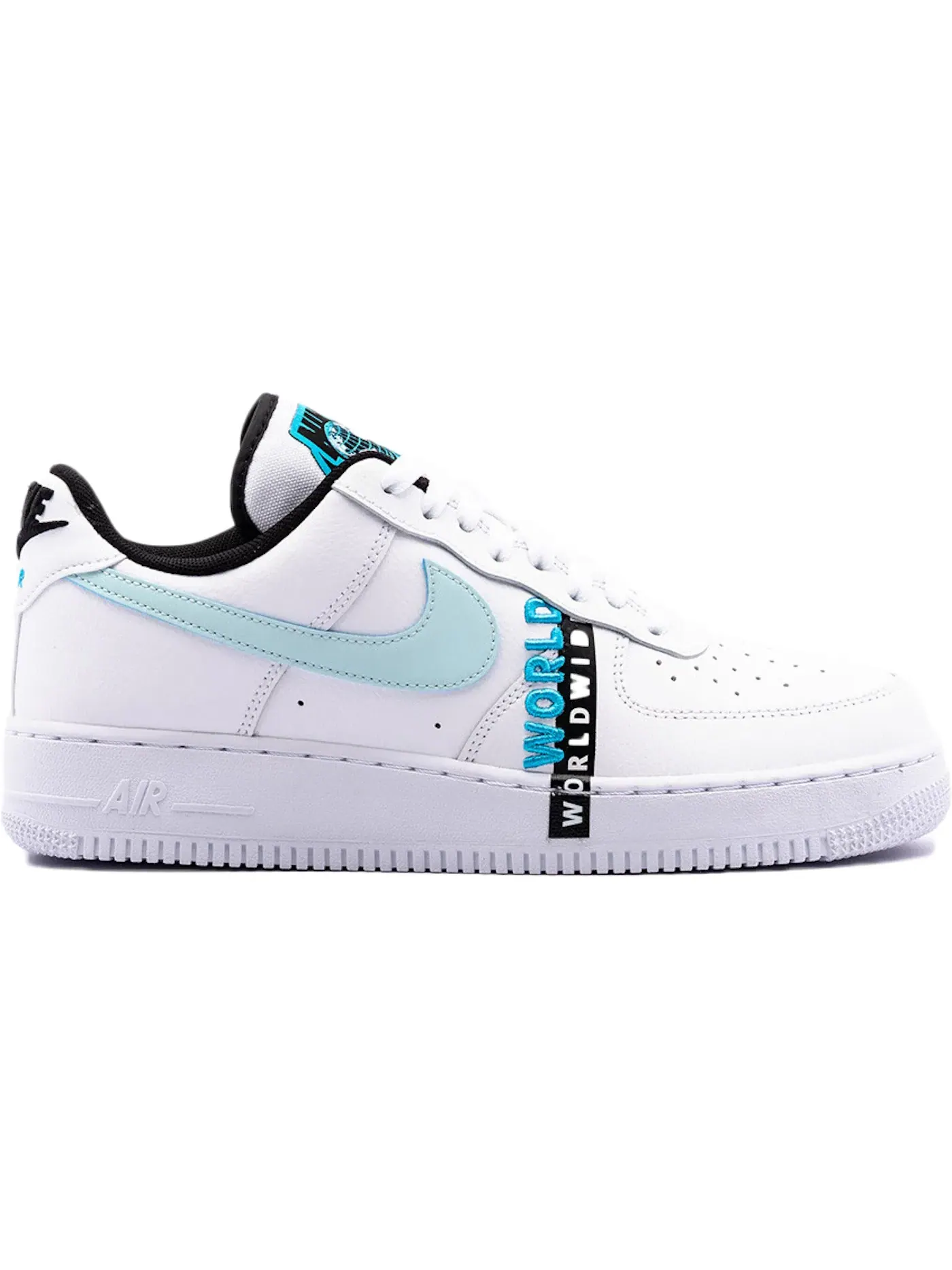 Мужские кроссовки Lifestyle с принтом Nike Air Force 1 Low '07 LV8 Nike — изображение 1 из 1, белый/синий/черный/синий