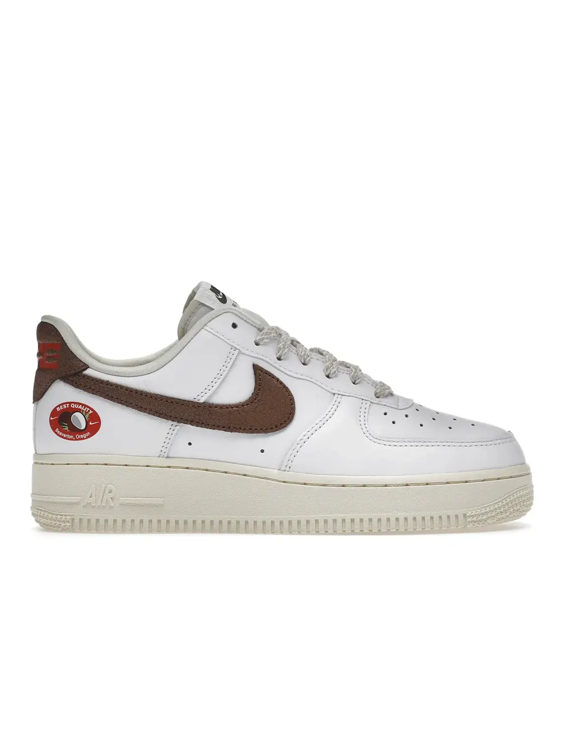 Женские кроссовки для повседневной носки Nike Air Force 1 '07 LX Nike — изображение 1 из 4, белый/коричневый