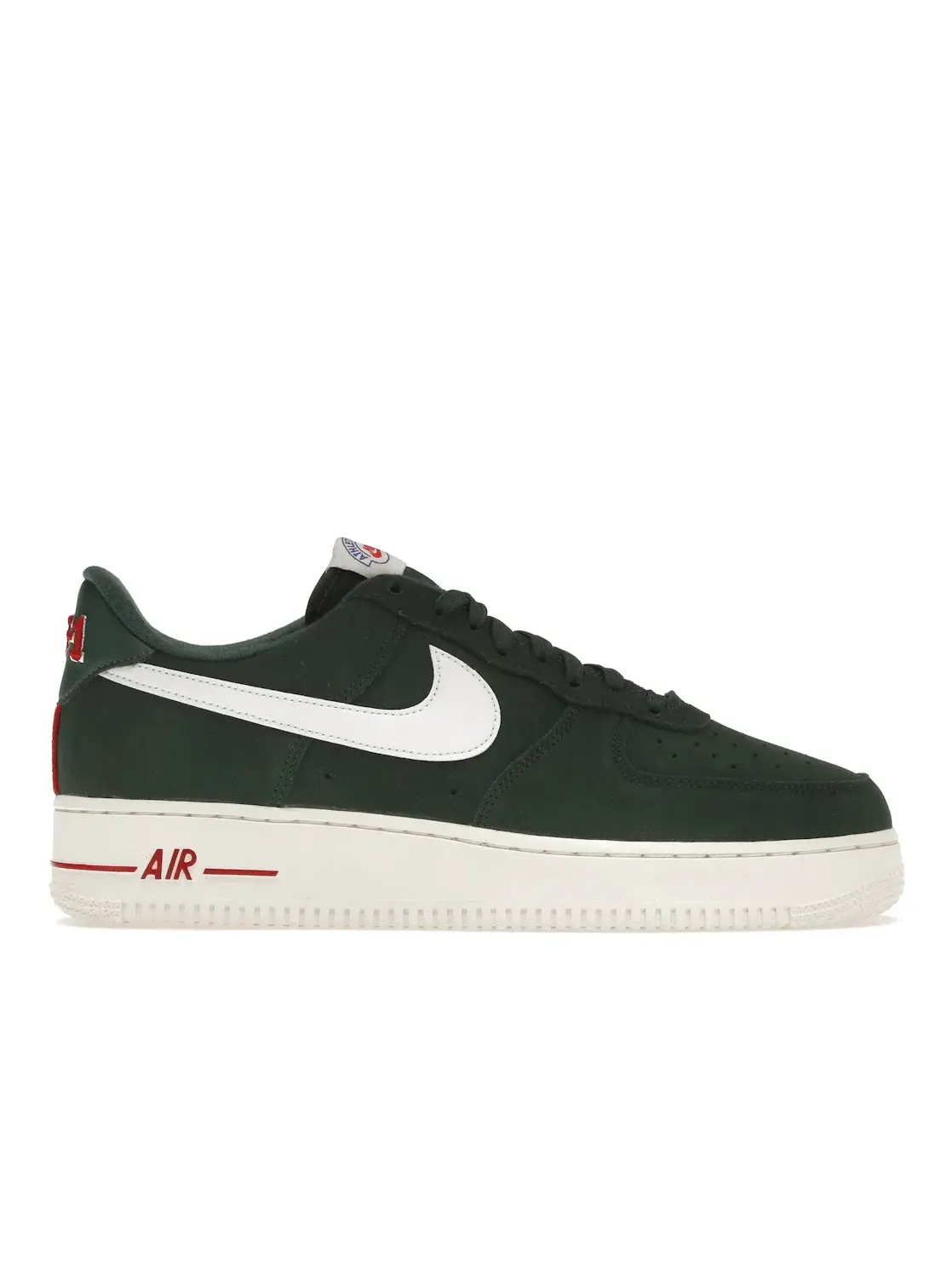Мужские кроссовки с вдохновленным колледжем дизайном Nike Air Force 1 '07 LX Low Athletic Club Pro Green — изображение 1 из 4