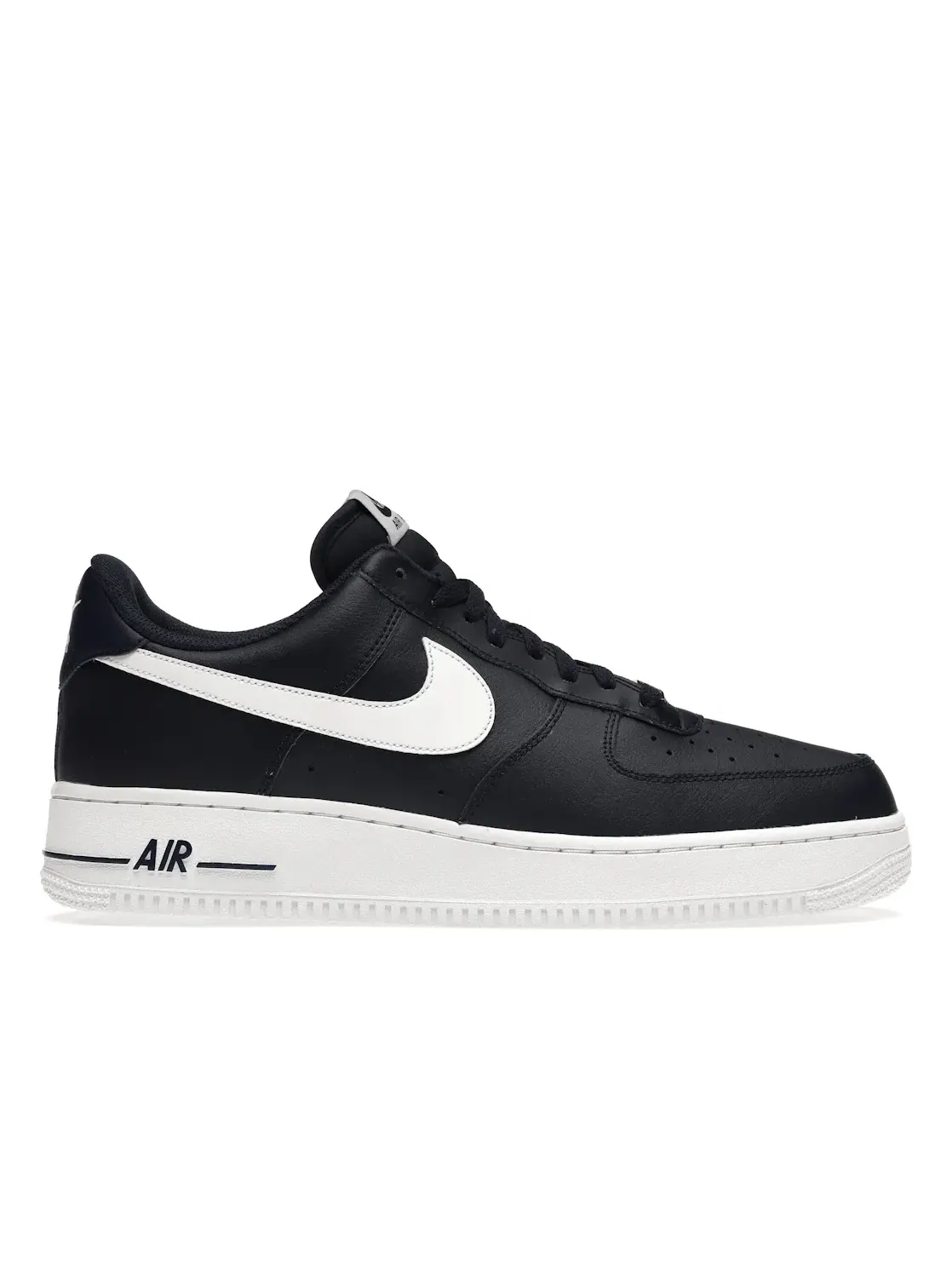 Мужские кроссовки с перфорированным носком Nike Air Force 1 Low '07 — изображение 1 из 4, темно-синий белый