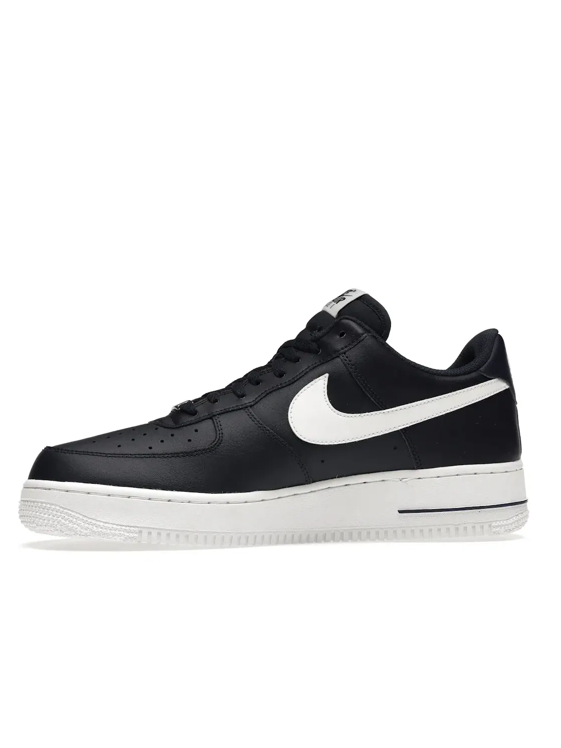 Мужские кроссовки с перфорированным носком Nike Air Force 1 Low '07 — изображение 3 из 4, темно-синий белый