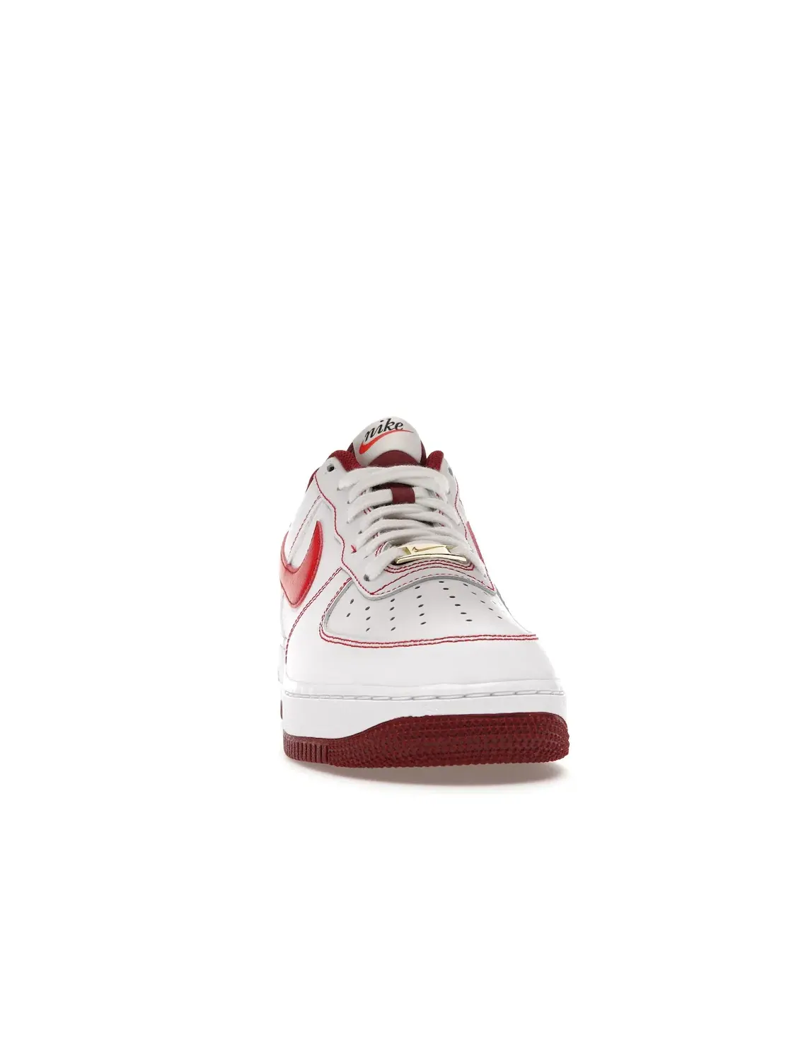 Мужские кроссовки кожаные Air Force 1 Low '07 Nike — изображение 2 из 4, белый красный