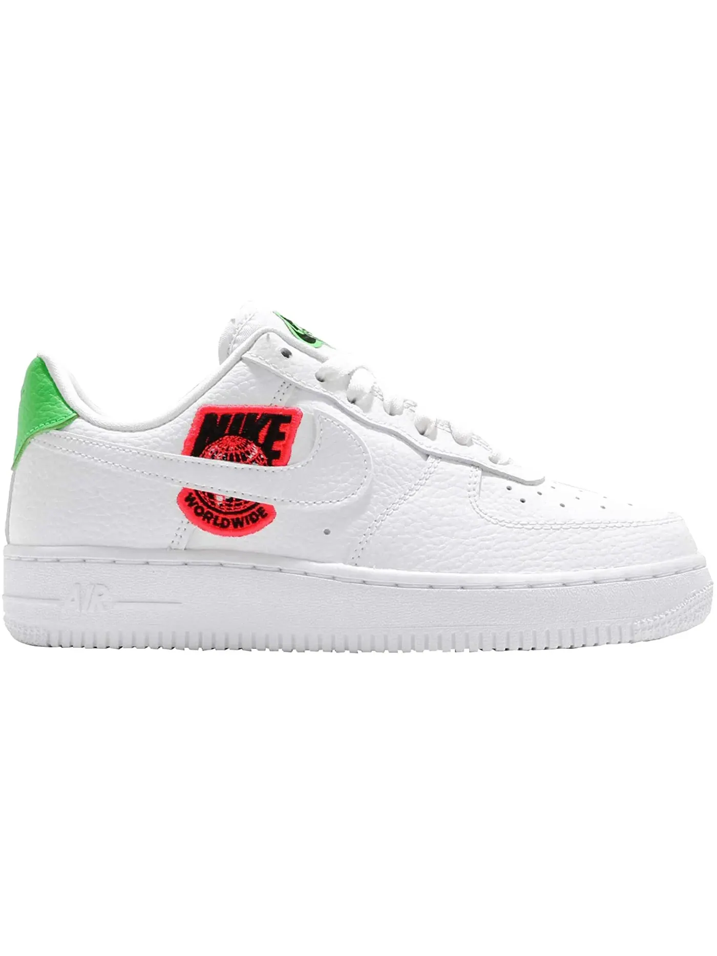 Женские кроссовки с кожаным верхом Nike Air Force 1 Low '07 Worldwide Pack — изображение 1 из 1, белый//зеленый/белый