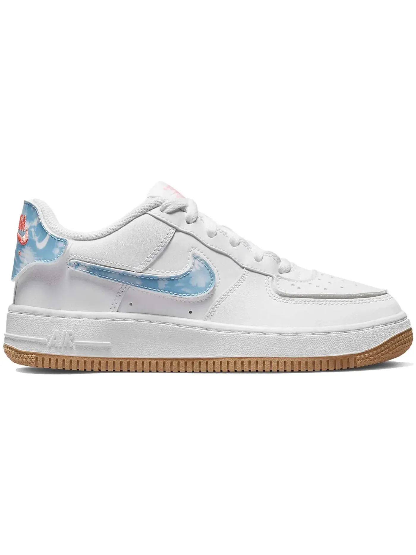 Детские кроссовки Lifestyle Nike Air Force 1/1 Low — изображение 1 из 1, белый//бежевый/синий
