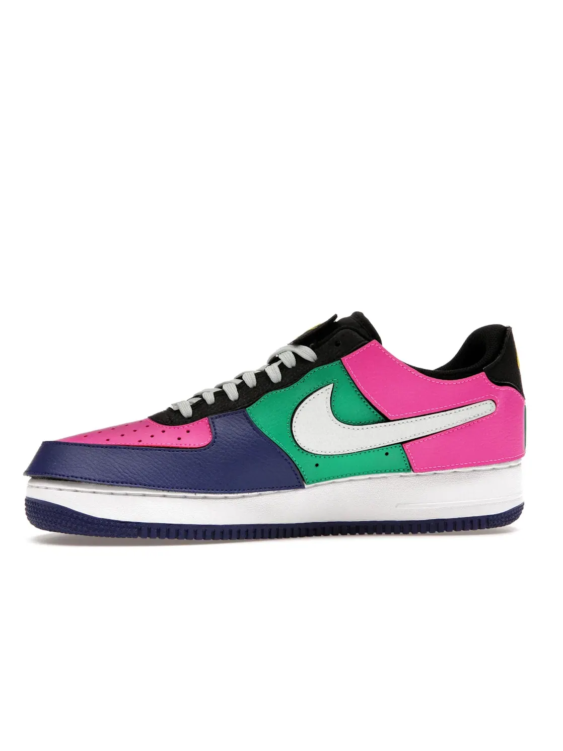 Мужские кроссовки с мультицветными накладками Nike Air Force 1/1 — изображение 3 из 4, черный//оранжевый/серый