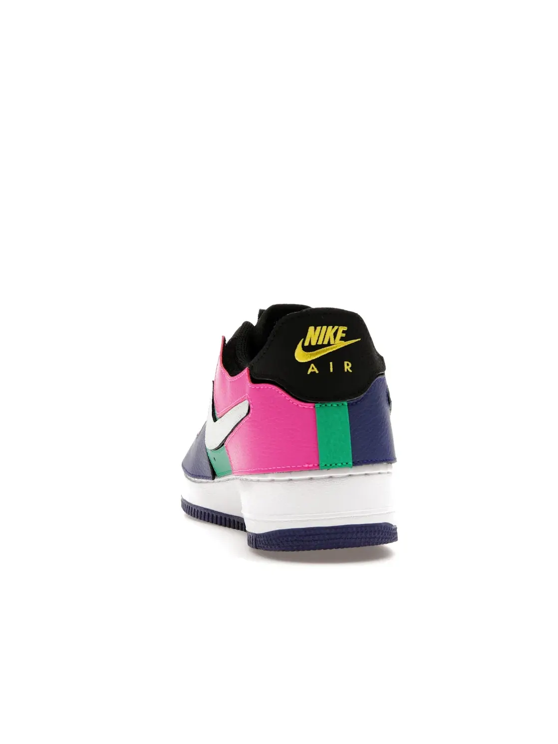 Мужские кроссовки с мультицветными накладками Nike Air Force 1/1 — изображение 4 из 4, черный//оранжевый/серый