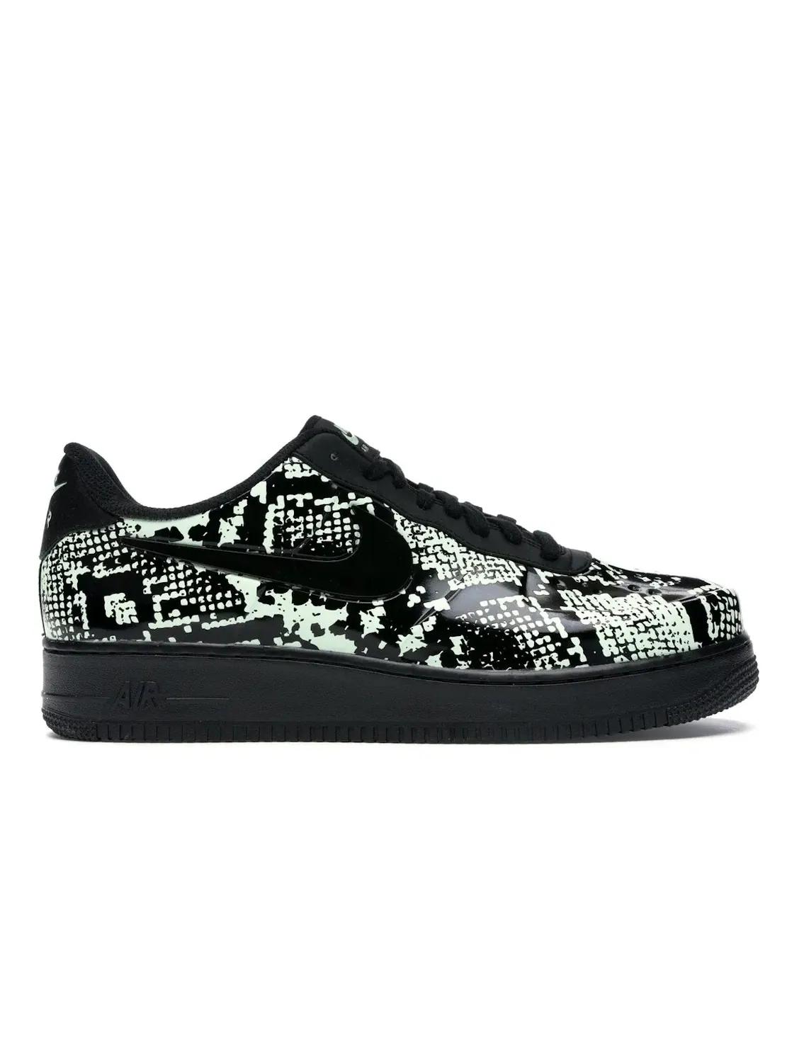 Мужские кроссовки с принтом Nike Air Force 1 Foamposite Pro Cup — изображение 1 из 4, черный