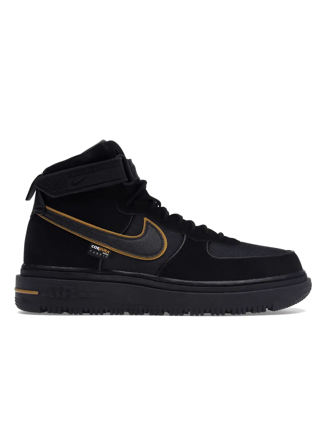 Мужской ботинок из CORDURA Nike Air Force 1 Boot Cordura — изображение 1 из 4, черный/черный/золотистый