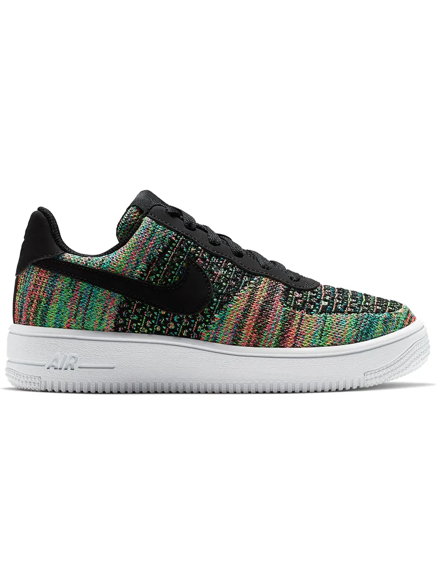 Детские кроссовки Lifestyle Nike Air Force 1 Flyknit 2.0 — изображение 1 из 1, черный/розовый--черный