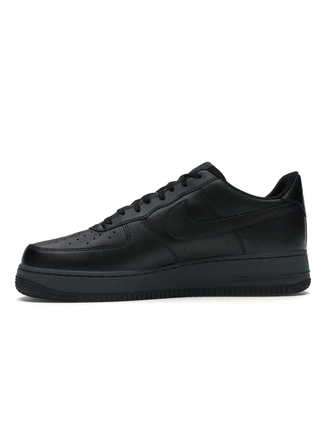 Мужские кроссовки Nike Air Force 1 Flyleather — изображение 3 из 4, черный/черный-черный