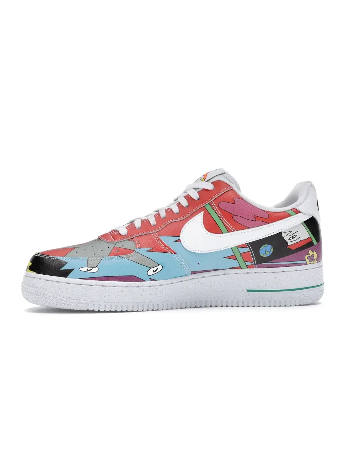 Мужские кроссовки с принтом Nike Air Force 1 Flyleather Ruohan Wang Nike — изображение 3 из 4, мульти