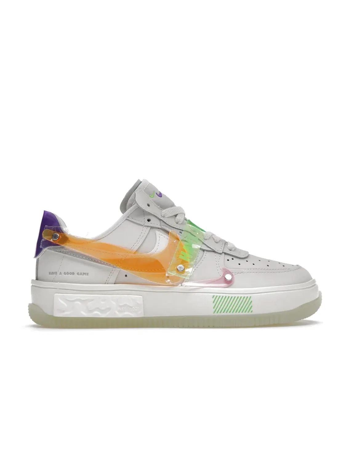 Женские кроссовки с прозрачными элементами Nike Air Force 1 Fontanka Have a Good Game — изображение 1 из 4
