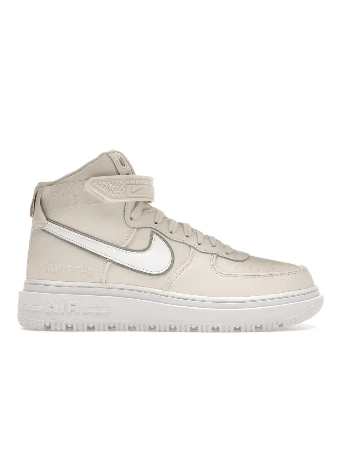 Мужские ботинки высокие с мембраной Nike Air Force 1 GTX High Boot Nike — изображение 1 из 4, серебристый/белый