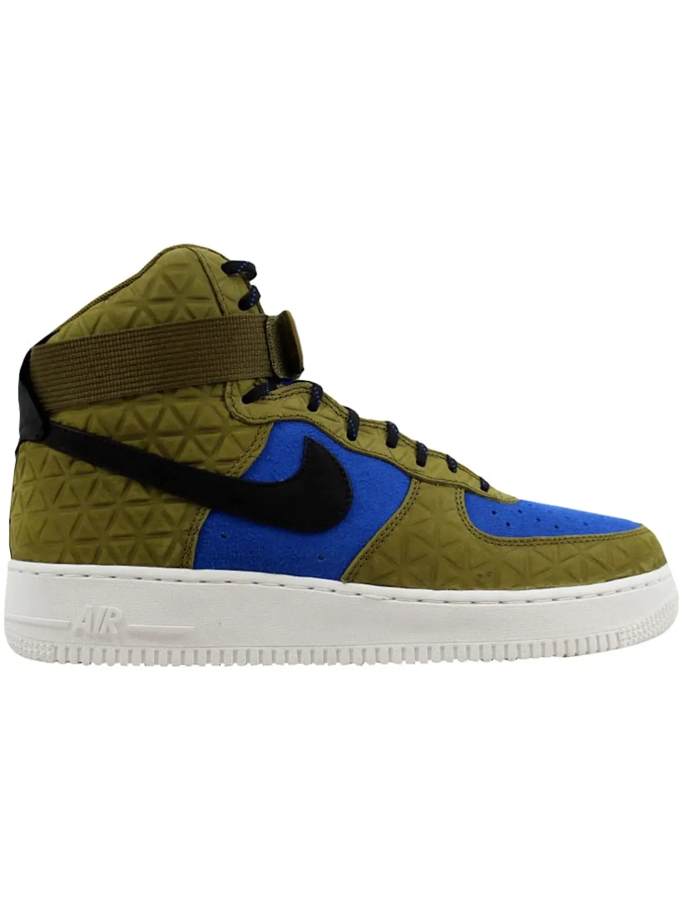 Женские кроссовки с высоким верхом Nike Air Force 1 Hi Premium Suede — изображение 1 из 1, оливковый/черный