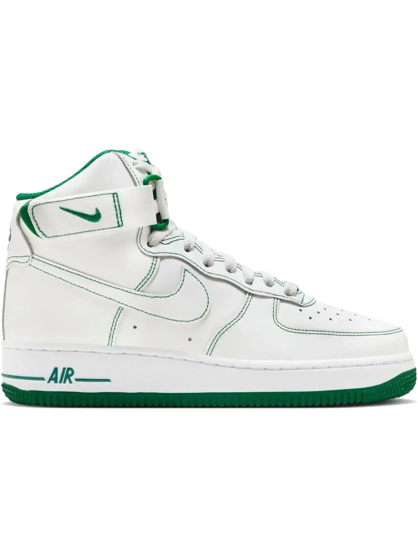 Женские кроссовки Lifestyle Nike Air Force 1 Hi — изображение 1 из 1, белый/зеленый