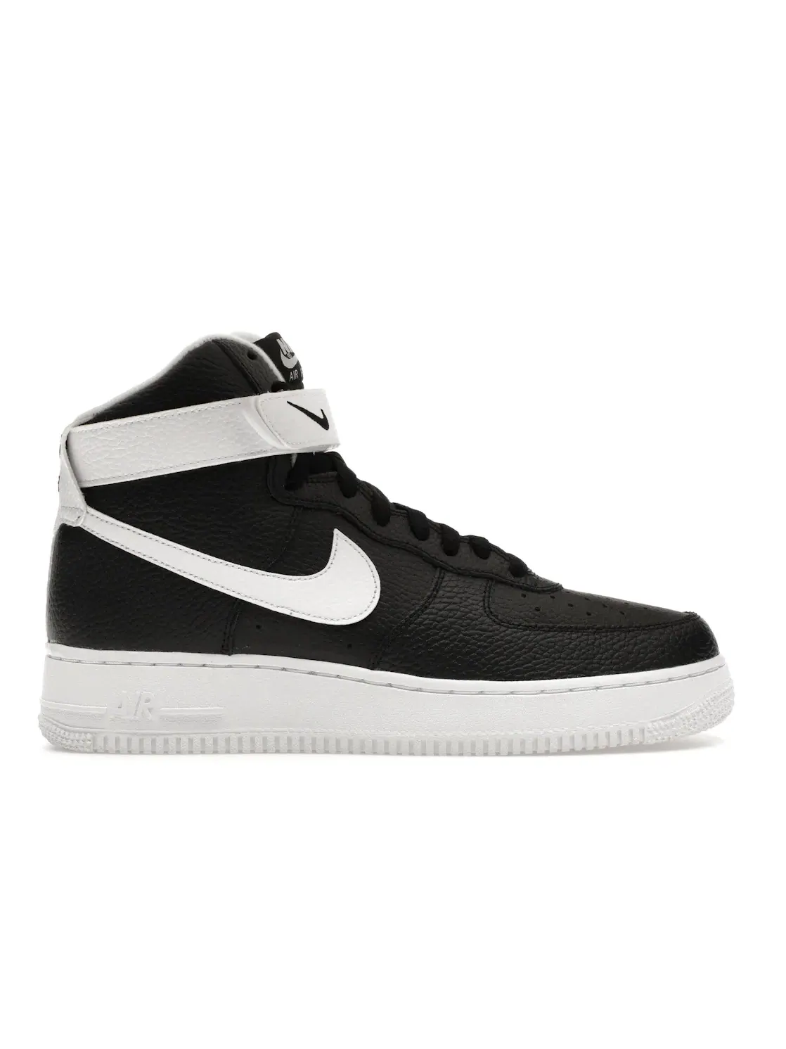 Мужские кроссовки высокие с кожаным верхом Nike Air Force 1 High '07 — изображение 1 из 4, черный/белый