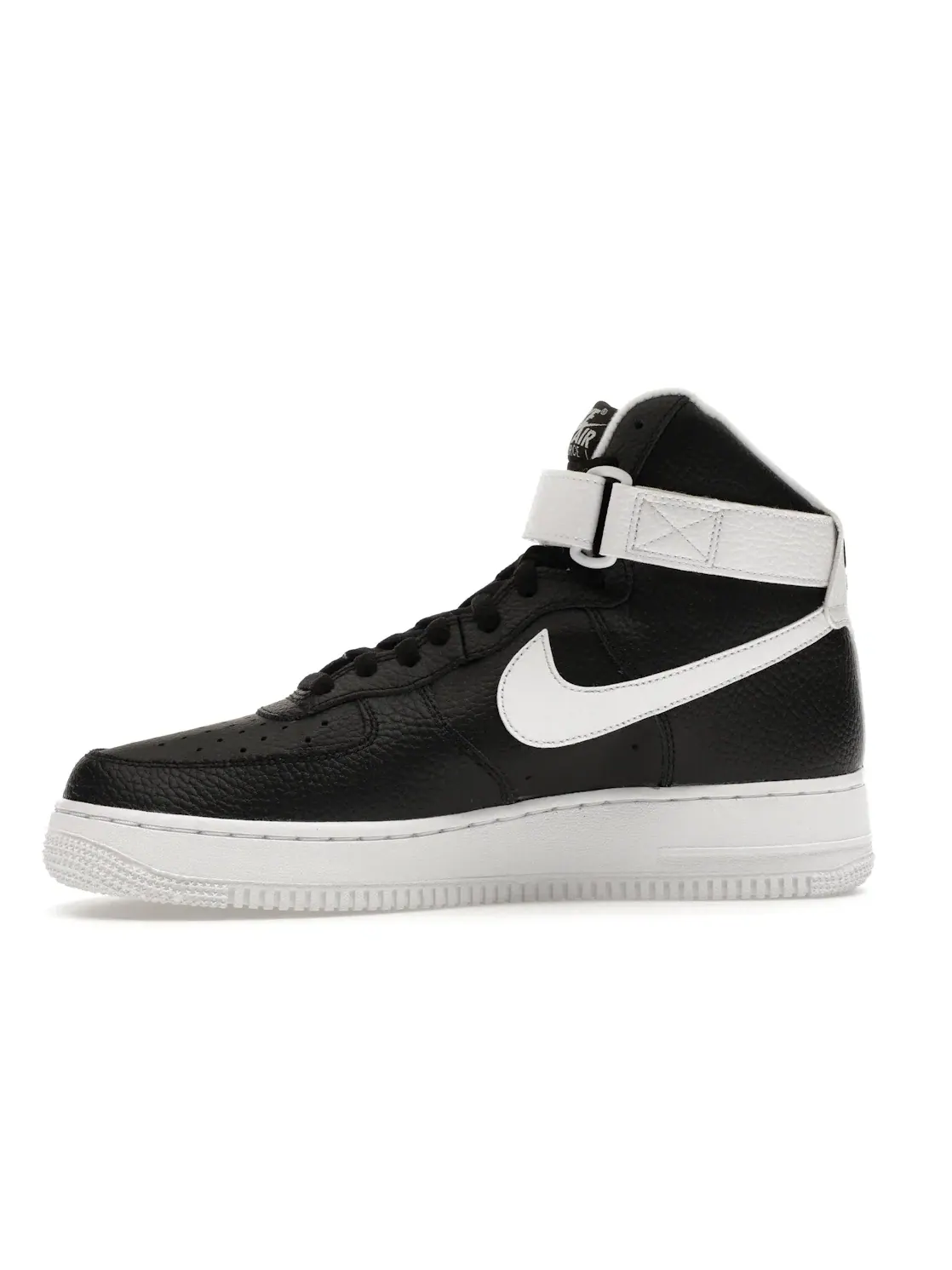 Мужские кроссовки высокие с кожаным верхом Nike Air Force 1 High '07 — изображение 3 из 4, черный/белый